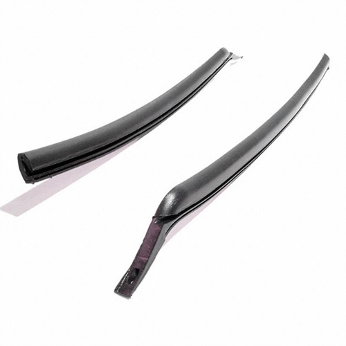 Molded Rear Roll-Up Window Seals for 2-Door Hardtops and Convertibles. Made in one piece with molded